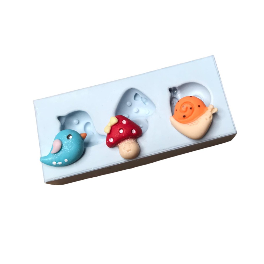 Molde De Silicone Jardim Feliz Molde Para Confeitaria Molde Para Biscuit 1479