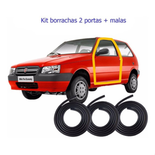 Kit Borrachas Vedação Uno Mille 2005 2006 2007 2008 2 portas +Porta malas em Oferta na Shopee