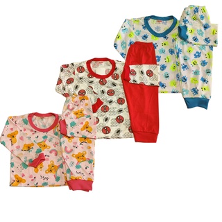 Pijama Infantil Masculino e Feminino Inverno Manga Longa Atacado Promoção Tamanho 1 a 12