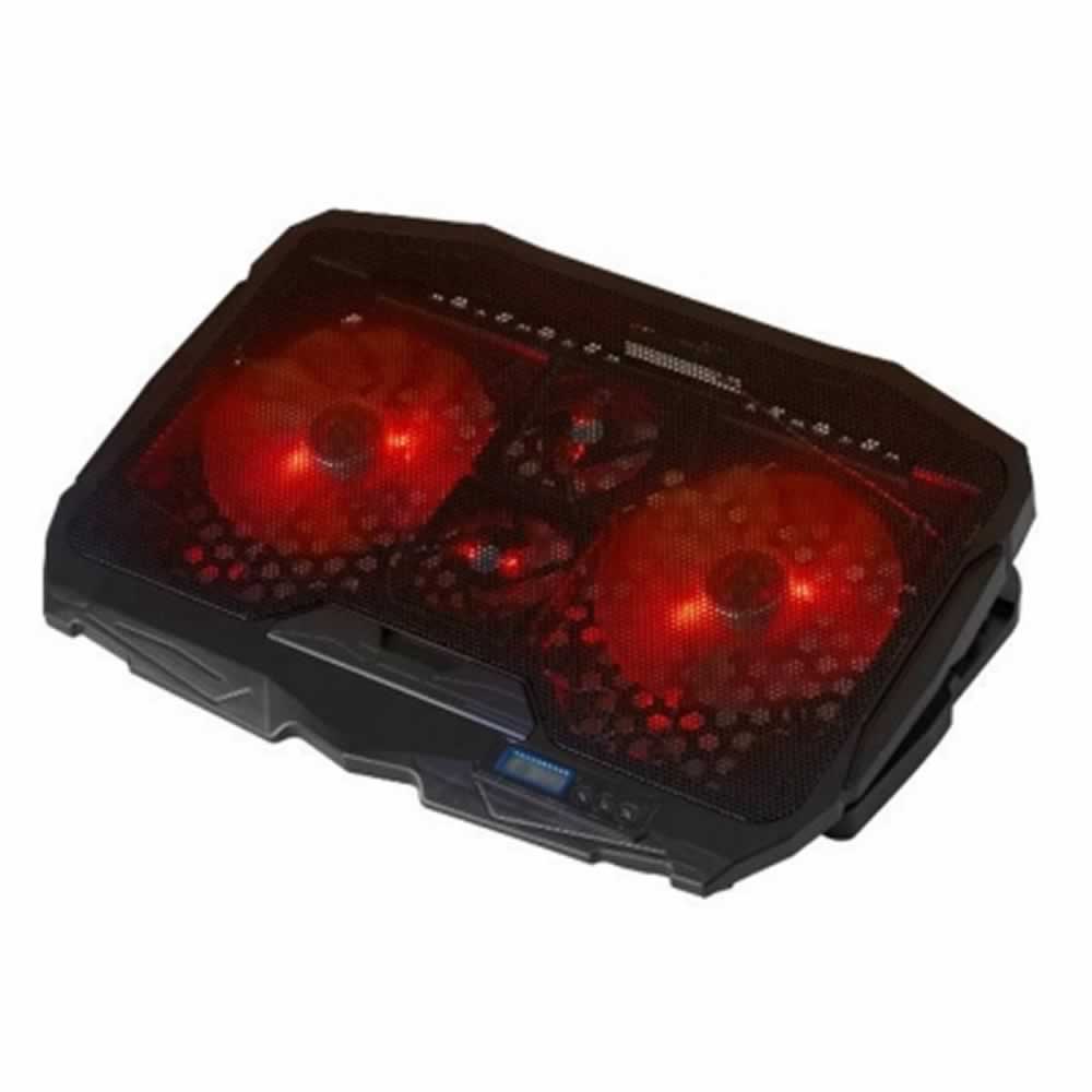 Base Suporte Cooler Para Notebook 17 Led 4 Coolers Dx-006vm Cooler Vermelho