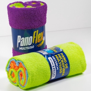 Kit c/3 Panos Microfibra 48x58cm 260gsm Cores Sortidas em Oferta na Shopee