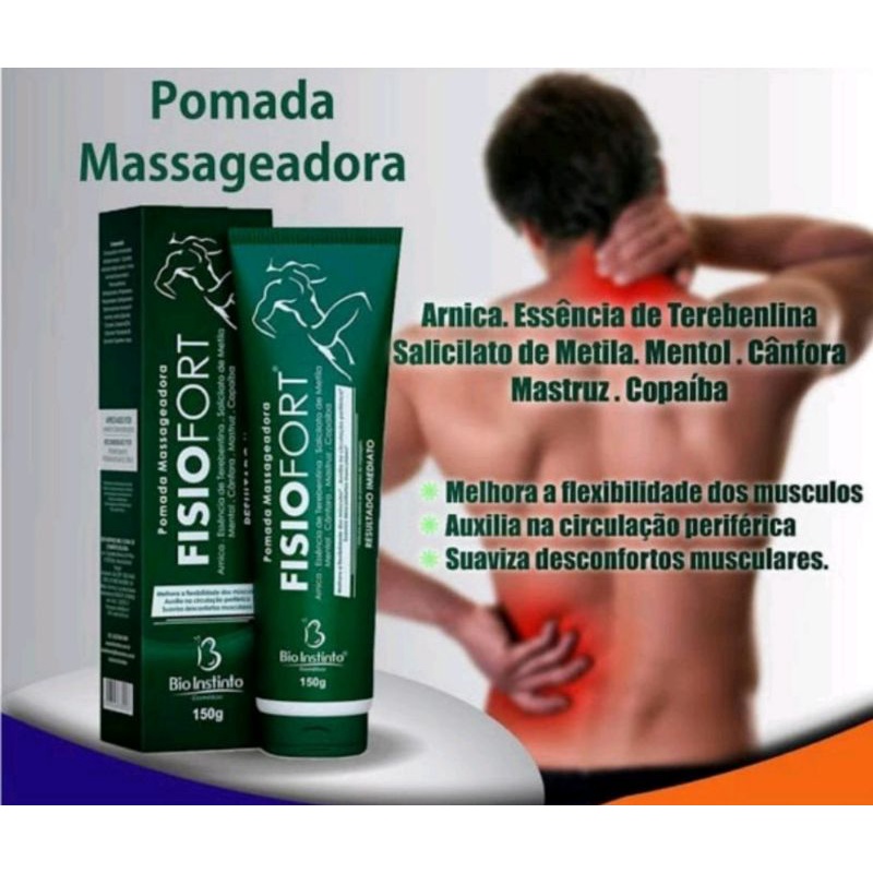 Kit Pomada Massageadora Fisiofort Original Shopee Brasil