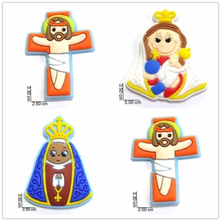Apliques Emborrachado Para Laços e Tiaras Cristo APARECIDA e Anjo