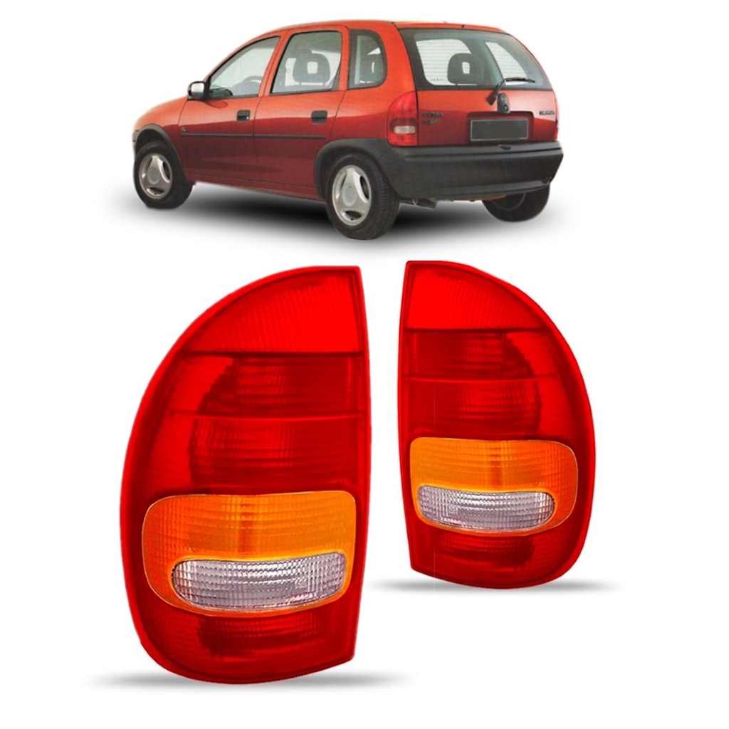 Lanterna Traseira Corsa 4pts 1994 95 96 97 98 1999 Tricolor em Oferta na Shopee