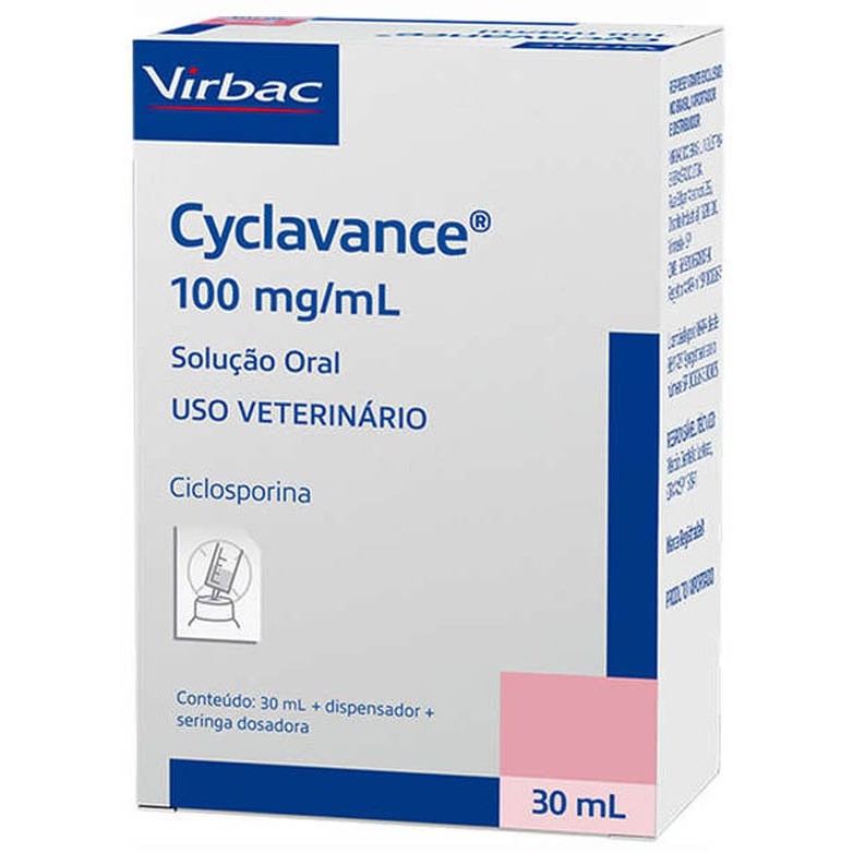 Cyclavance (30mL) 100mg/mL - Tratamento de Dermatite P/ Cães em Oferta na Shopee