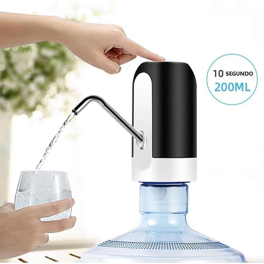 Bebedouro Bomba Elétrica P Garrafão Galão Água Recarregável