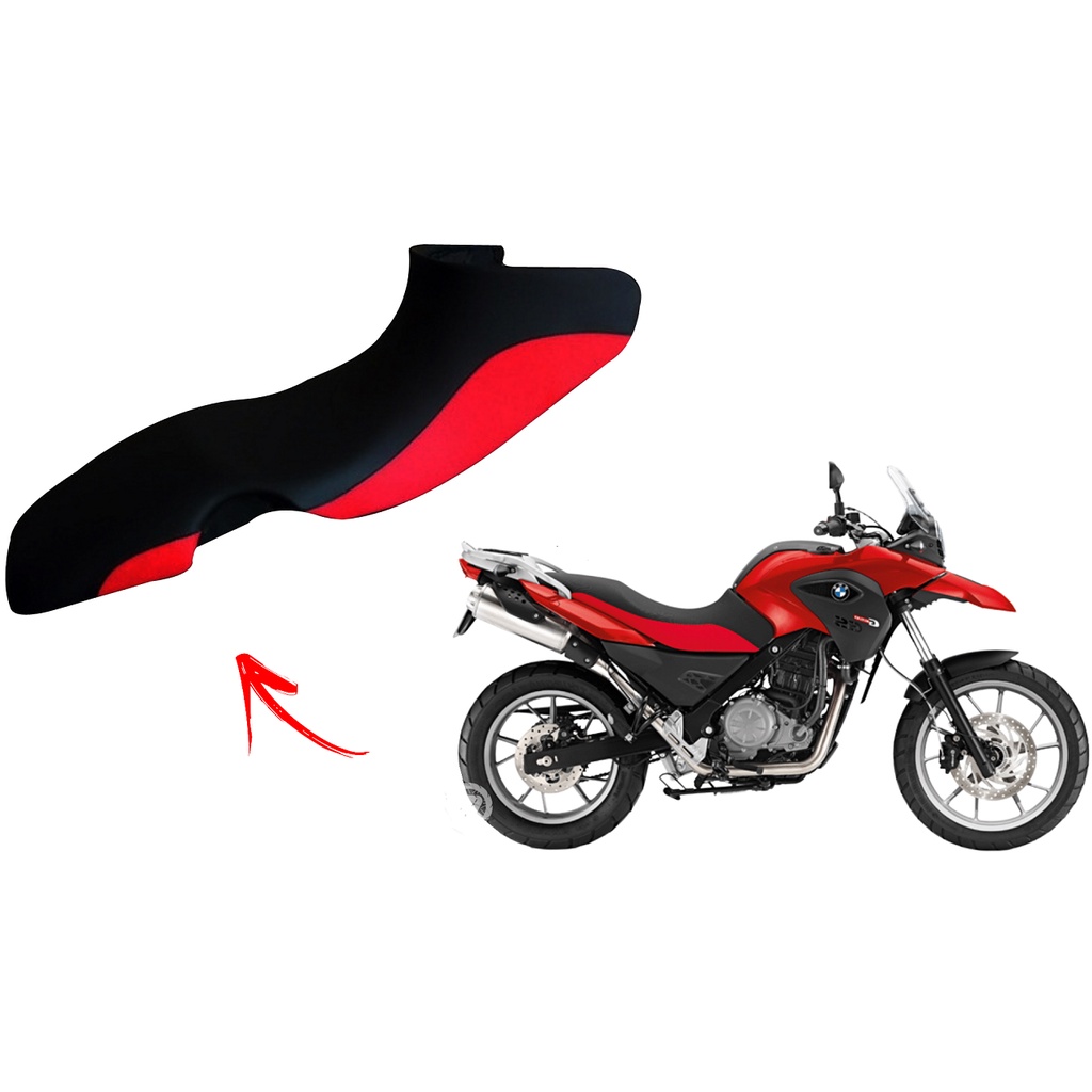 Capa Banco Bmw G 650 Gs vermelha e preto Modelo Original em Oferta na Shopee