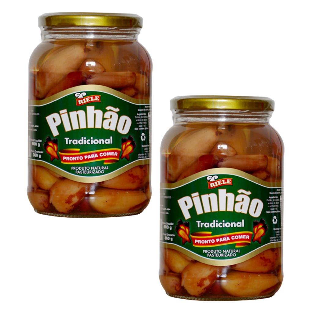 PINHAO COZIDO COM AGUA SAL EM CONSERVA TRADICIONAL 600G 2 UN em Oferta na Shopee