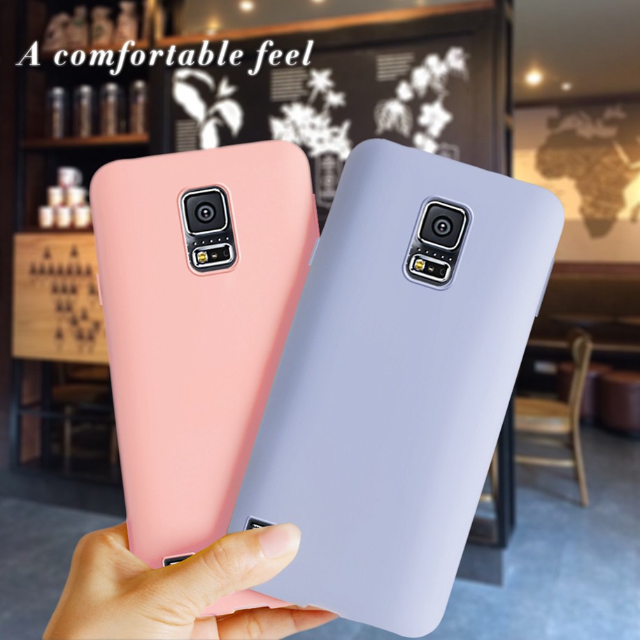 Capa Tpu Flexível Cor Pastel Anti-Impacto Para Samsung Galaxy S5 G900H G900F G900I S 5 Samsung S5 Neo 5.1 Polegadas