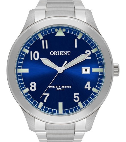 Relógio Orient Masculino Fundo Azul Envio Rápido Original em Oferta na Shopee
