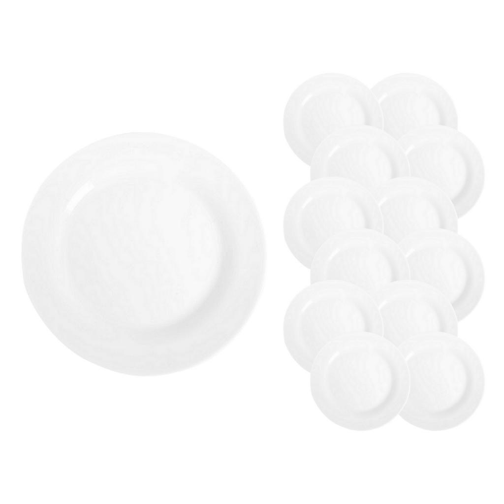 12 Pratos Opaline Menu Raso 24cm Restaurante Almoço Nadir | Shopee Brasil