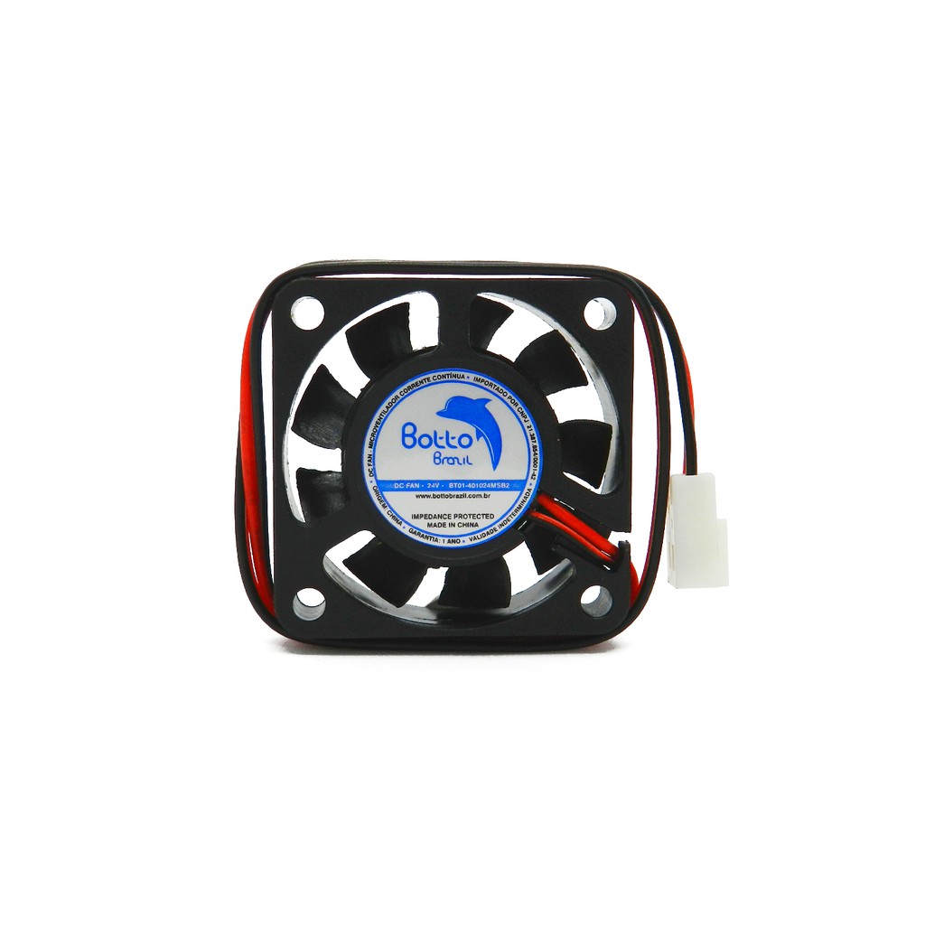 Micro Ventilador Cooler Ventoinha 40x40x10 Mm Fan Mini 24v Mini 40mm 4 Cm DC MS