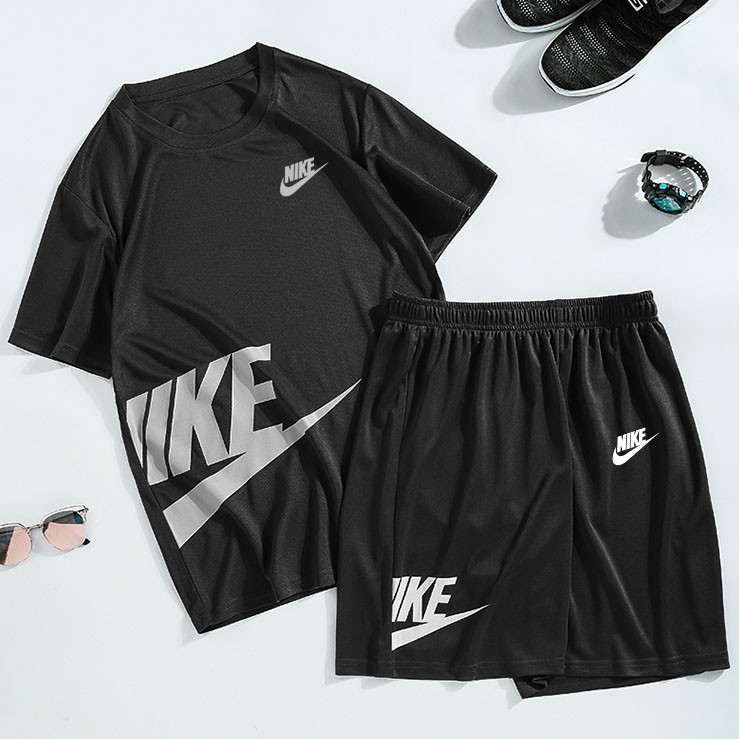 Conjunto Esportivo Nike com Duas Peças /Camisa Short de Material de Secagem  Rápida Masculino para Esportes/Corrida | Shopee Brasil