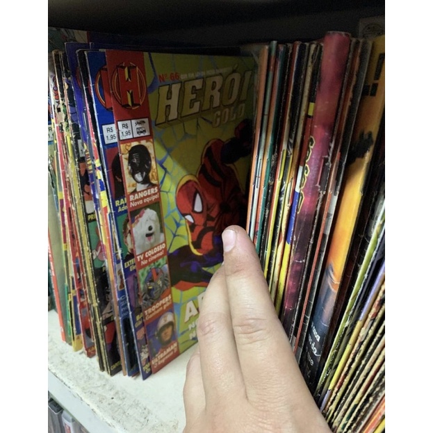 Revista Herói Gold vários volumes - lote gibi anos 90 - valor para cada unidade