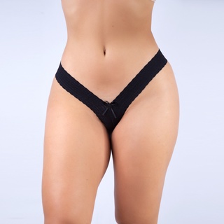 Kit 3 Tanga Rendada Calcinha Renda Caleçon Fio Dental Lingerie Feminina Sensual em Oferta na Shopee