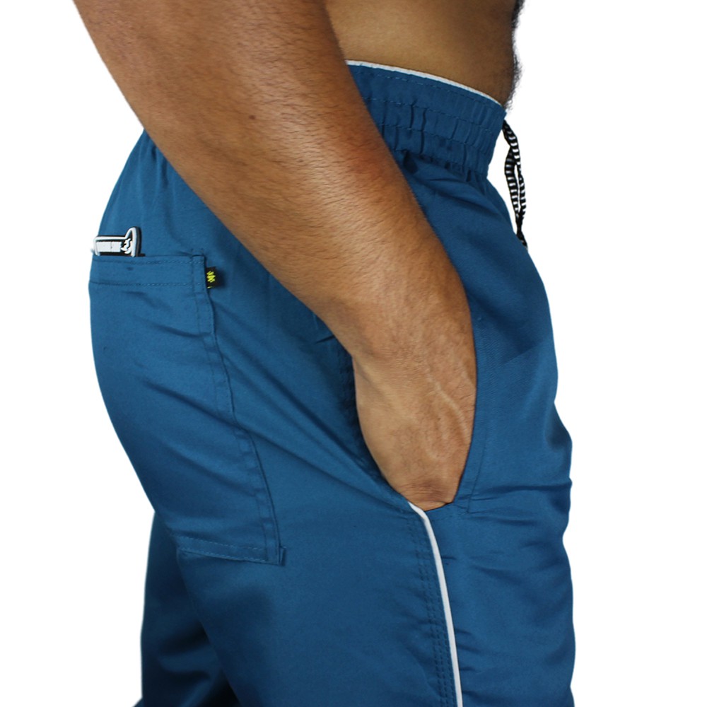 Kit 2 Calças Masculinas Esportivas, Leve 3 Bolsos, Elástico, Costuras Triplas, Com cordão de ajuste