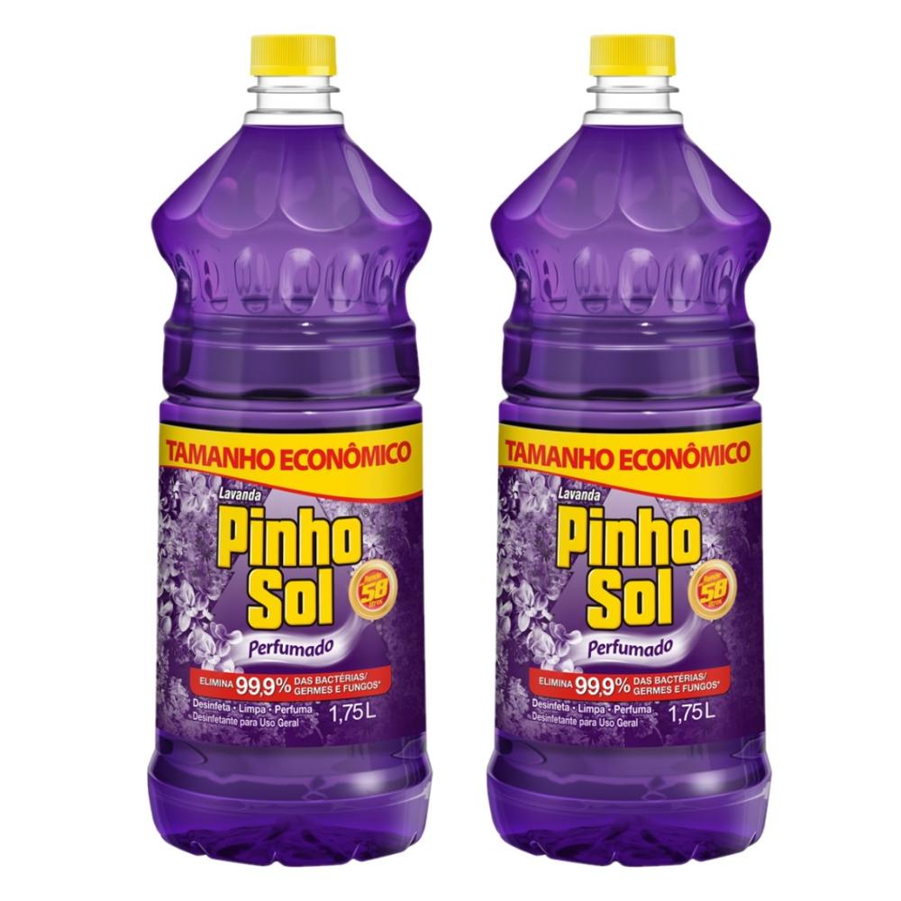 Kit com 2 Desinfetante Pinho Sol Lavanda 1750ml Cada em Oferta na Shopee