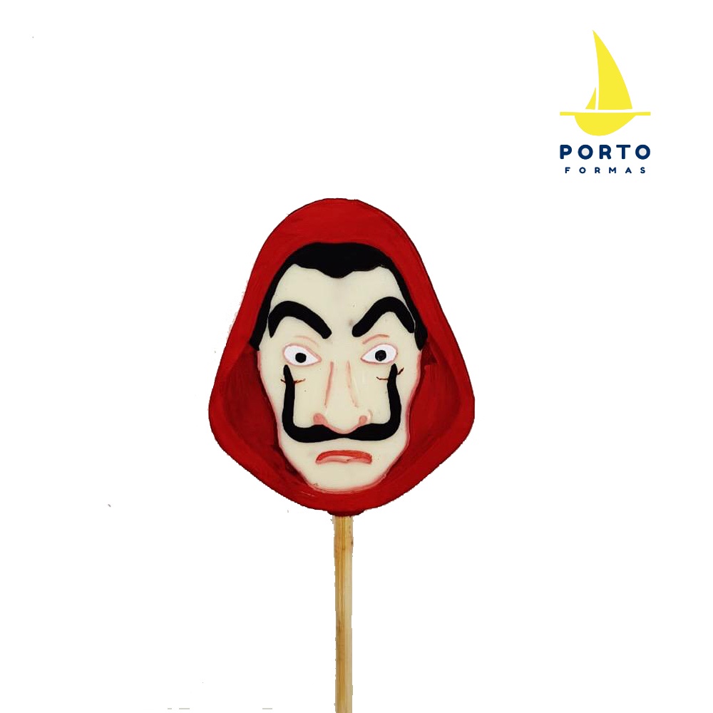 Forma de Acetato Pirulito Máscara - Cód.433 - Porto - Rizzo