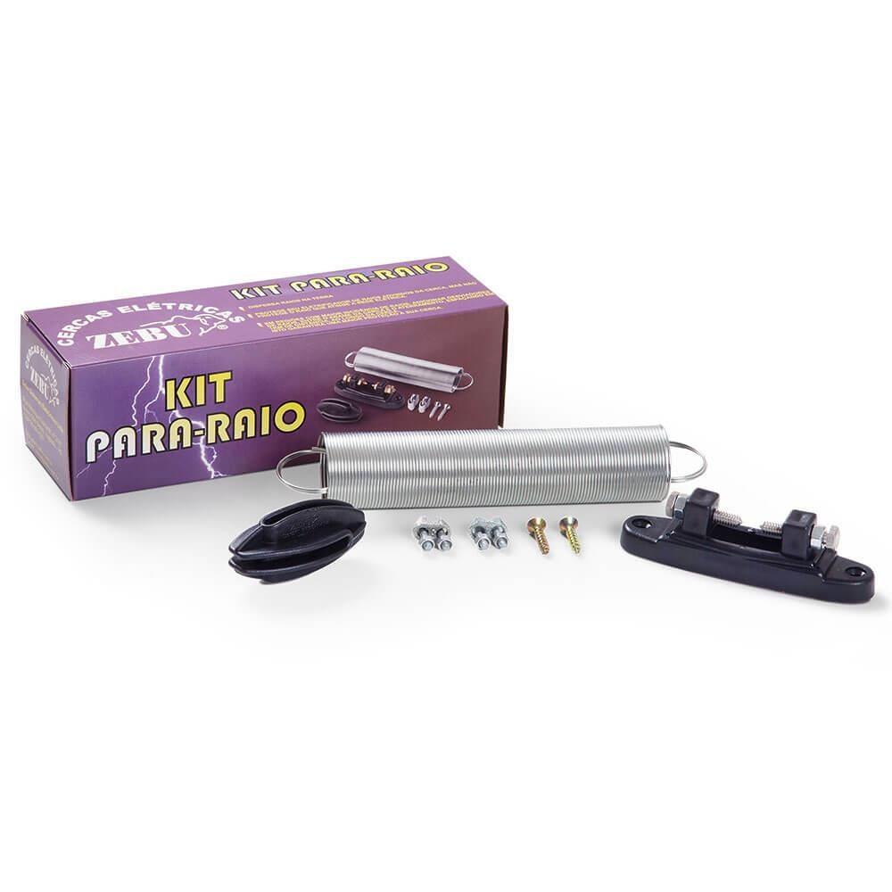 Kit Pára Raio Completo Eletrificadores Zebu Cerca Elétrica Rural
