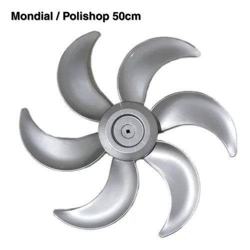 Hélice Ventilador Mondial Polishop Bravio 6 Pas 50cm Cinza - Original