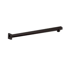Braço/Tubo Quadrado Para Chuveiro/Ducha Inox 38cm Preto