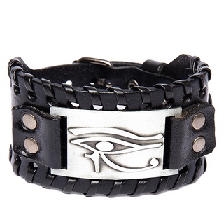 Pulseira De Encanto Masculino Fashion Eye of Horus Totem Viking Bracelet