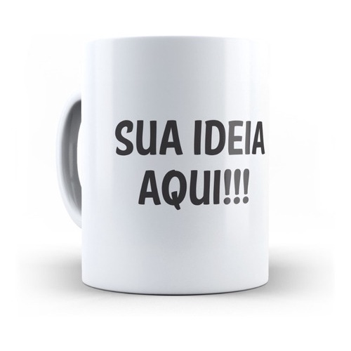 Caneca Porcelana 325ml Personalizada - Escorrega O Preço