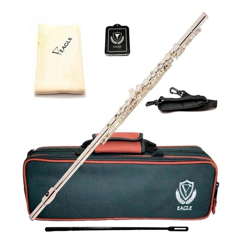 Flauta Transversal Eagle Fl03s Fl03 Em Do Com Case Prateada em Oferta na Shopee