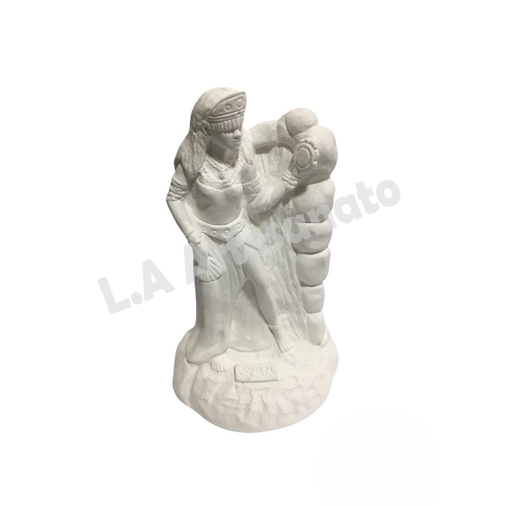Imagem Oxum Dos Orixás Em Gesso Cru 10 Cm Para Artesanato
