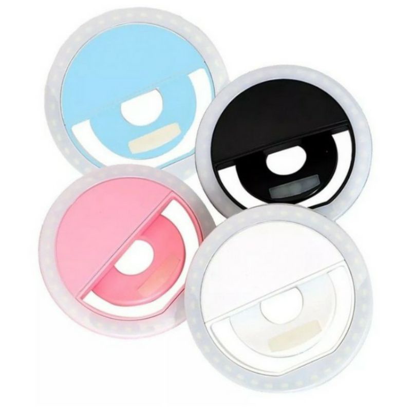 mini ring light anel luminoso para celular flash selfie