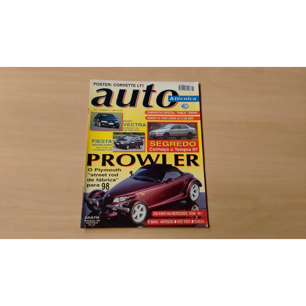Revista Auto & Técnica 11 Tempra Fiesta Vectra 1996 680l