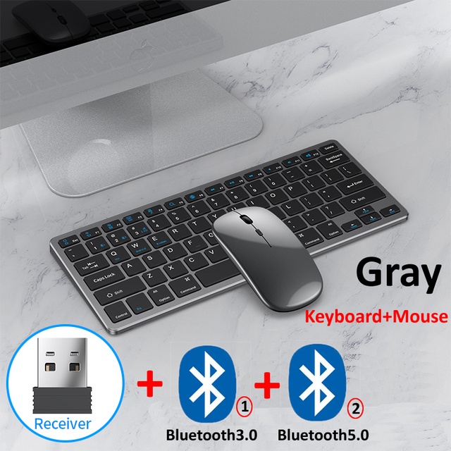 Bluetooth 5.0  2.4G Teclado Sem Fio E Mouse Combo Mini Multimídia Set Para  PC Laptop TV iPad Macbook Android | Shopee Brasil