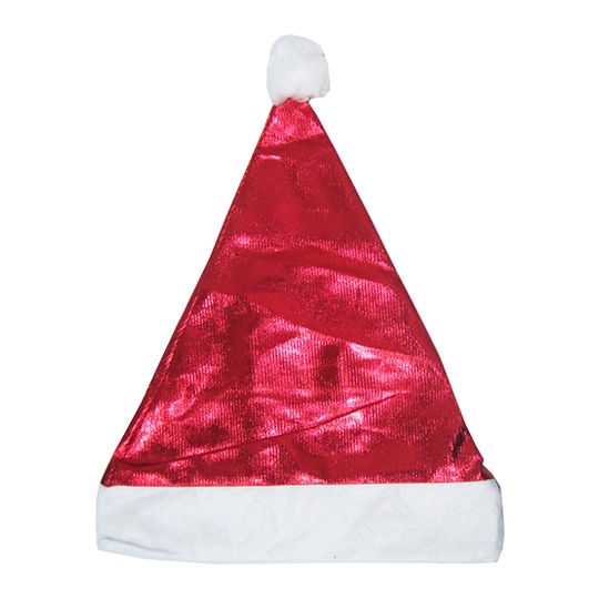 Gorro Touca de Papai Noel Brilho 40X29CM Natalkasa Linda Ótima Barata