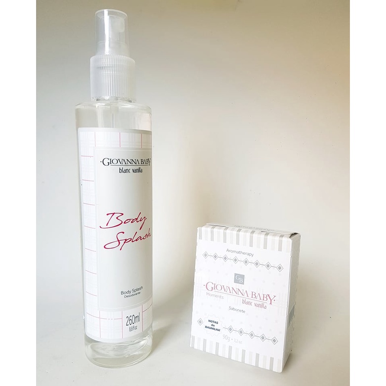 Kit Giovanna Baby De Body Splash E Sabonete Blanc Vanilla