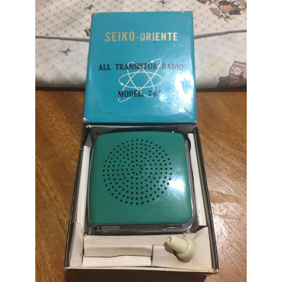 RÁDIO SEIKO JAPONÊS ANOS 70 com caixa RADIO DE BOLSO