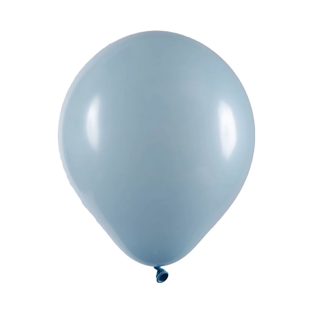 Balão De Festa Redondo Liso - Azul Claro - 12" 30cm - 24 unidades