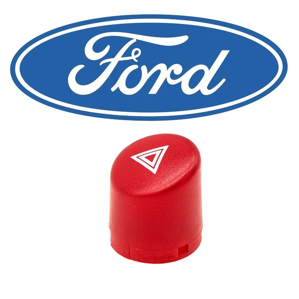 Botão do pisca alerta Ford Fiesta 1994 a 2014 Ford Ka - Ford Ecosport - Ford Courier