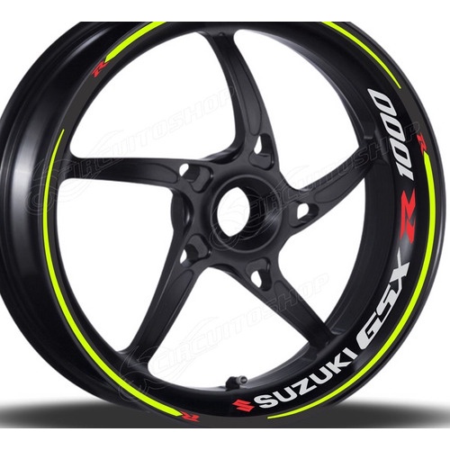 Friso Adesivo Refletivo Roda P5 Moto Suzuki Gsx R 1000 Srad