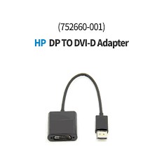 Original HP Adaptador Displayport Macho X DVI-D Fêmea 24+1 Pinos Full HD 75Hz 1080p Replacement for 481409-002 DVI SL Adapter P/N 752660-001 para PLACA DE VÍDEO