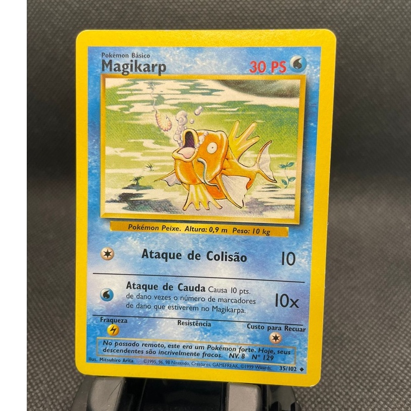 Magikarp 35 102 Base Set 1999 Pokemon Tcg Antigo Shopee Brasil