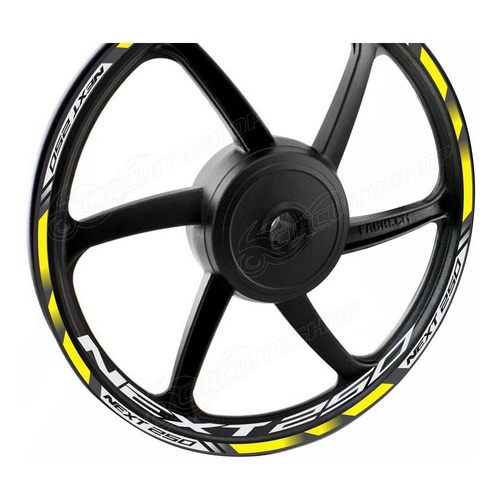Friso + Adesivo Refletivo D9 Roda Moto Dafra Next 250