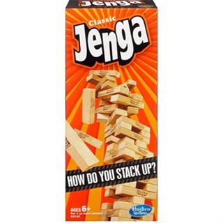 Jogo Jenga Clássico Original Hasbro A2120 Torre Bloco Madeira em Oferta na Shopee
