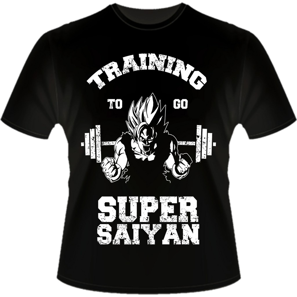 Camisa Goku Training To Go Super Saiyan Dbz Camiseta
