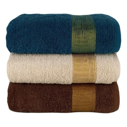 Kit 3 Toalha Banho - Super Qualidade - Gigante 81x160 Grossa 100% Algodão Tomie em Oferta na Shopee