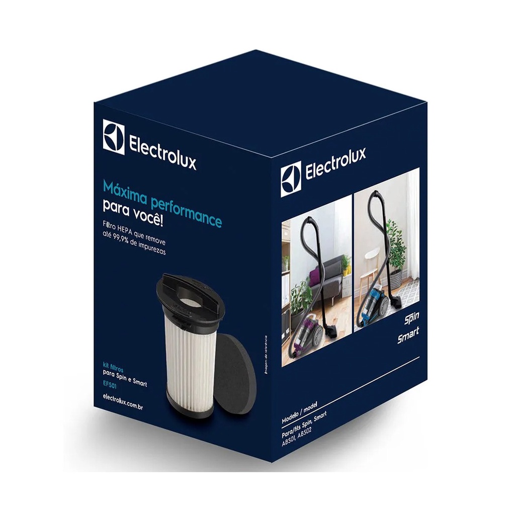Kit Filtro Hepa Para Aspirador Electrolux EFS01 Spin ABS01 - 900276325