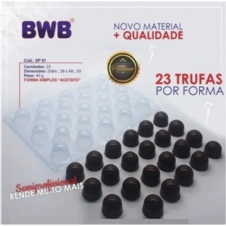 1~5 Forma de Trufa Média Tradicional Semiprofissional SIMPLES Ref. 3504 SP 91 40g Bwb em Oferta na Shopee