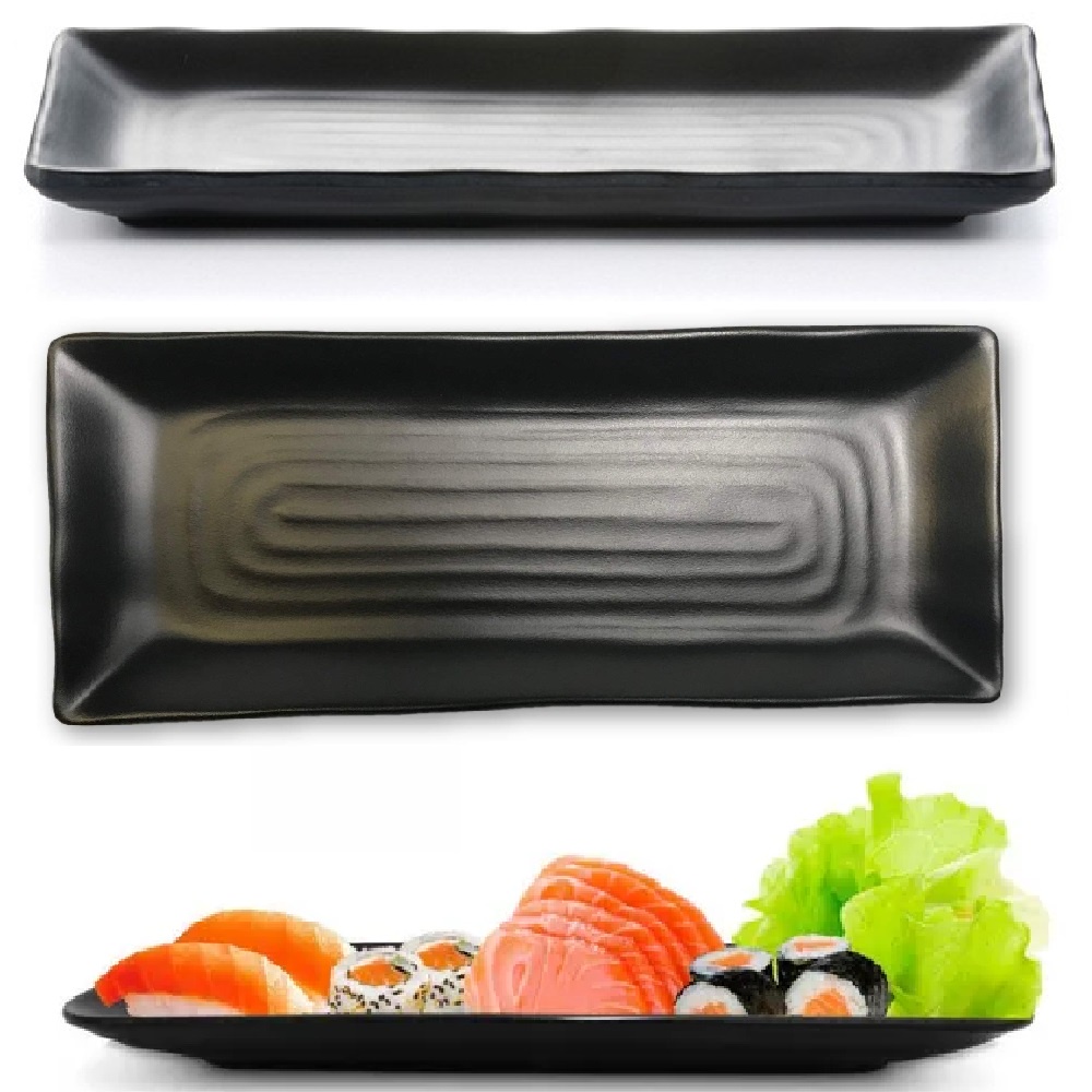 Prato Travessa Melamina Comida Japonesa Servir Sushi