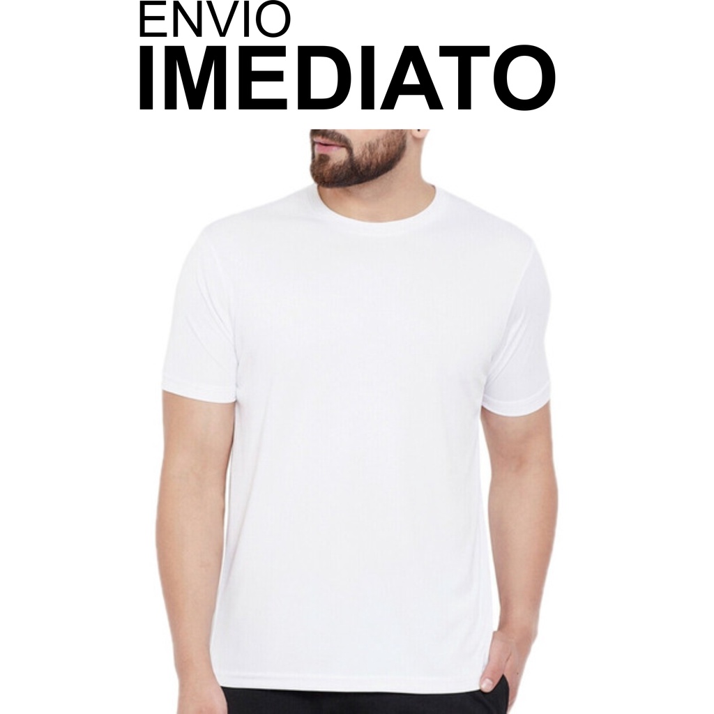 Camiseta para Sublimação Atacado Branca Poliéster Camisa Sublimática Silk Transfer