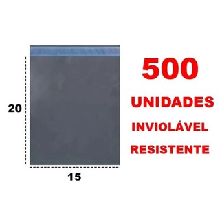 500 envelopes 15x20 cm (+3 aba) Plástico de segurança, Embalagem Correio
