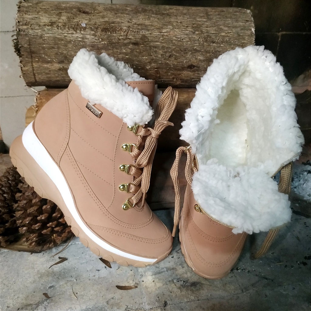 Bota Feminina Forrada com Lã - Comprar com Melhor Preço em Botas
